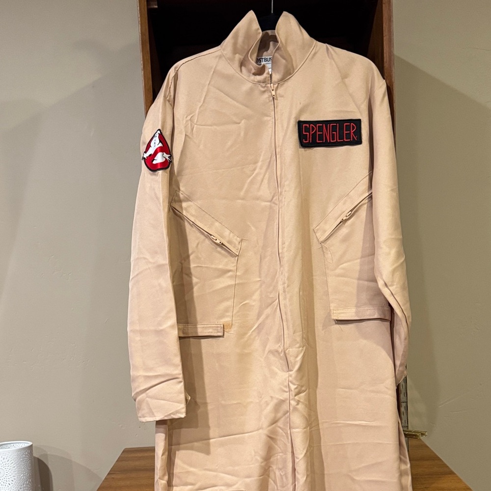 Men’s Ghostbusters Costume Jumpsuit XL with Backpack